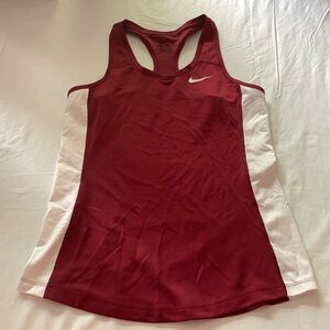Nike burgundy tank top